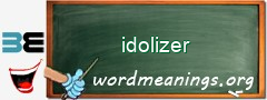 WordMeaning blackboard for idolizer